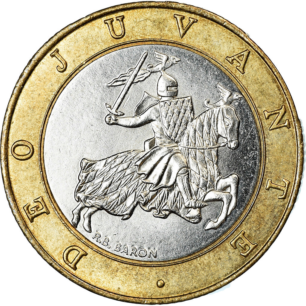 Munten, Monaco, Rainier III, 10 Francs, 1993, PR, Bi-Metallic, KM:163