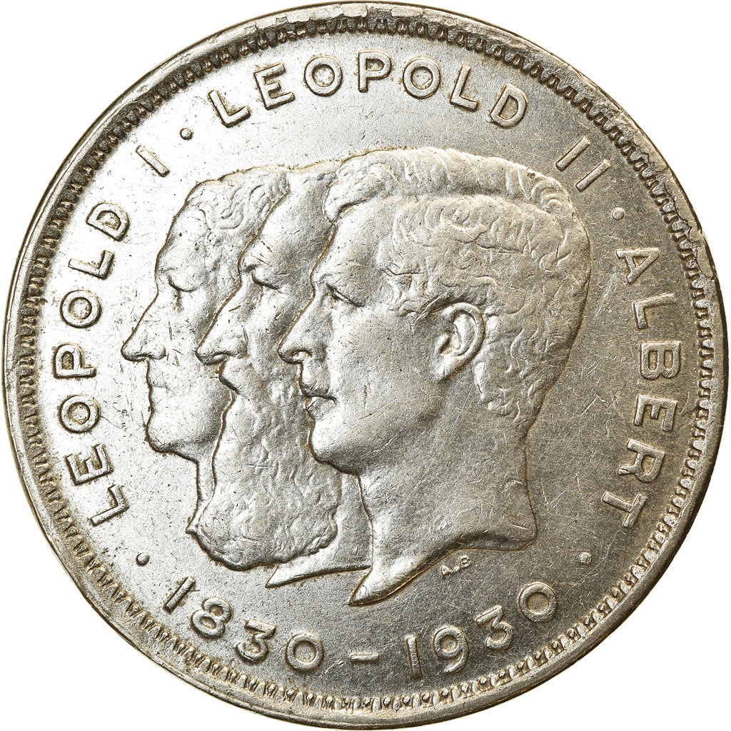 Monnaie, Belgique, Albert I, 10 Francs-10 Frank, Deux / Twee Belgas, 1930, TTB+