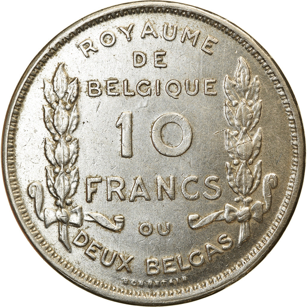 Monnaie, Belgique, Albert I, 10 Francs-10 Frank, Deux / Twee Belgas, 1930, TTB+