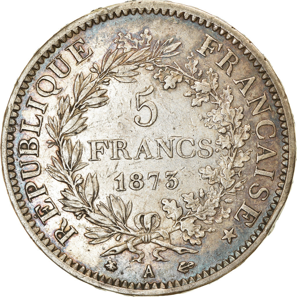 Münze, Frankreich, Hercule, 5 Francs, 1873, Paris, SS+, Silber, KM:820.1