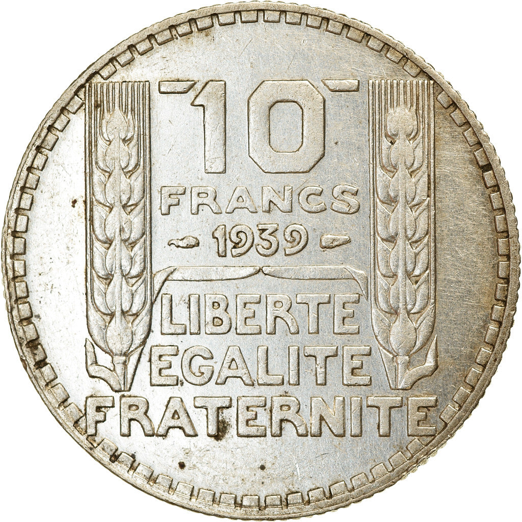 Coin, France, Turin, 10 Francs, 1939, Paris, EF(40-45), Silver, KM:878