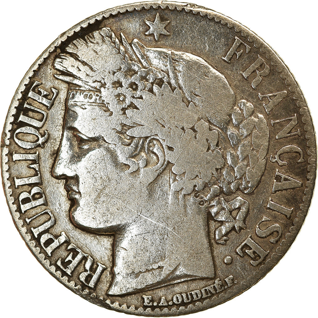 Coin, France, Cérès, Franc, 1888, Paris, VF(20-25), Silver, KM:822.1