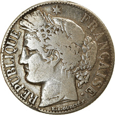 Coin, France, Cérès, Franc, 1888, Paris, VF(20-25), Silver, KM:822.1