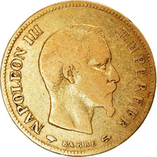 Coin, France, Napoleon III, 10 Francs, 1856, Paris, VF(30-35), Gold, KM 784.3