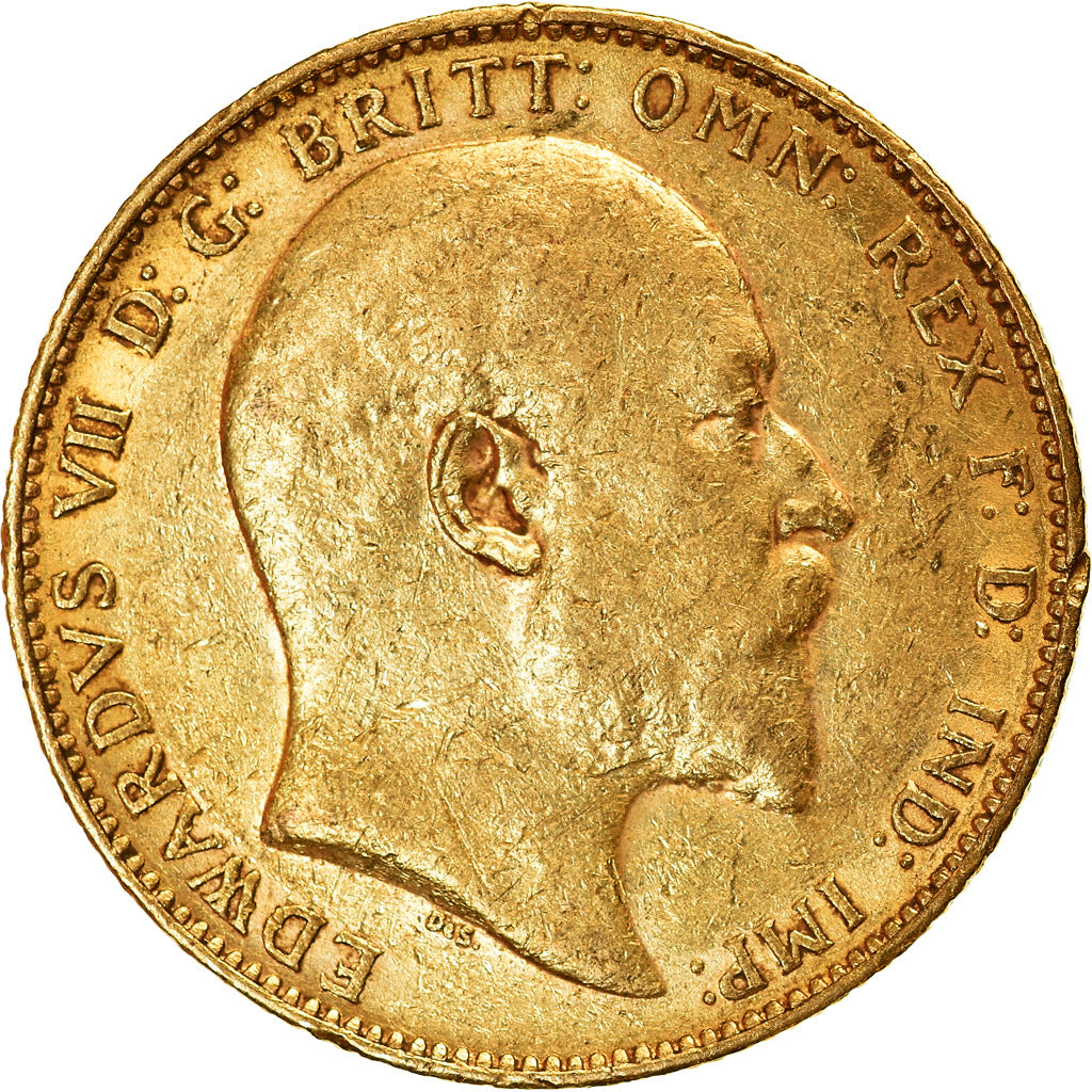 Moneda, Australia, Edward VII, Sovereign, 1903, Perth, EBC, Oro, KM:15