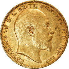 Moneda, Australia, Edward VII, Sovereign, 1903, Perth, EBC, Oro, KM:15