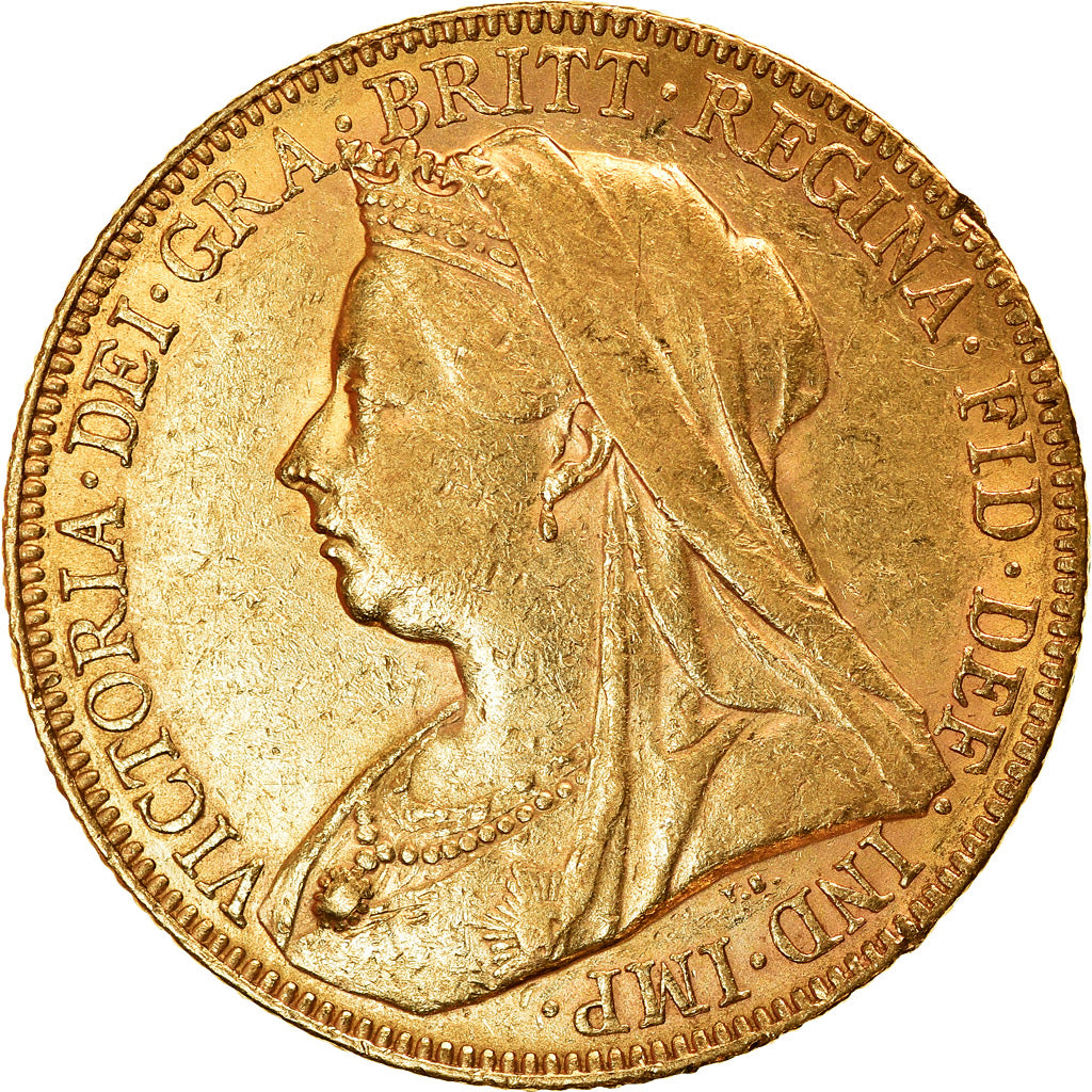 Coin, Australia, Victoria, Sovereign, 1900, Perth, AU(55-58), Gold, KM:13