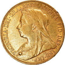 Coin, Australia, Victoria, Sovereign, 1900, Perth, AU(55-58), Gold, KM:13