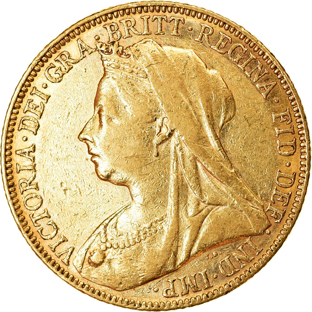 Moneta, Australia, Victoria, Sovereign, 1899, Melbourne, AU(50-53), Złoto