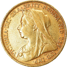 Coin, Australia, Victoria, Sovereign, 1900, Melbourne, AU(55-58), Gold, KM:13
