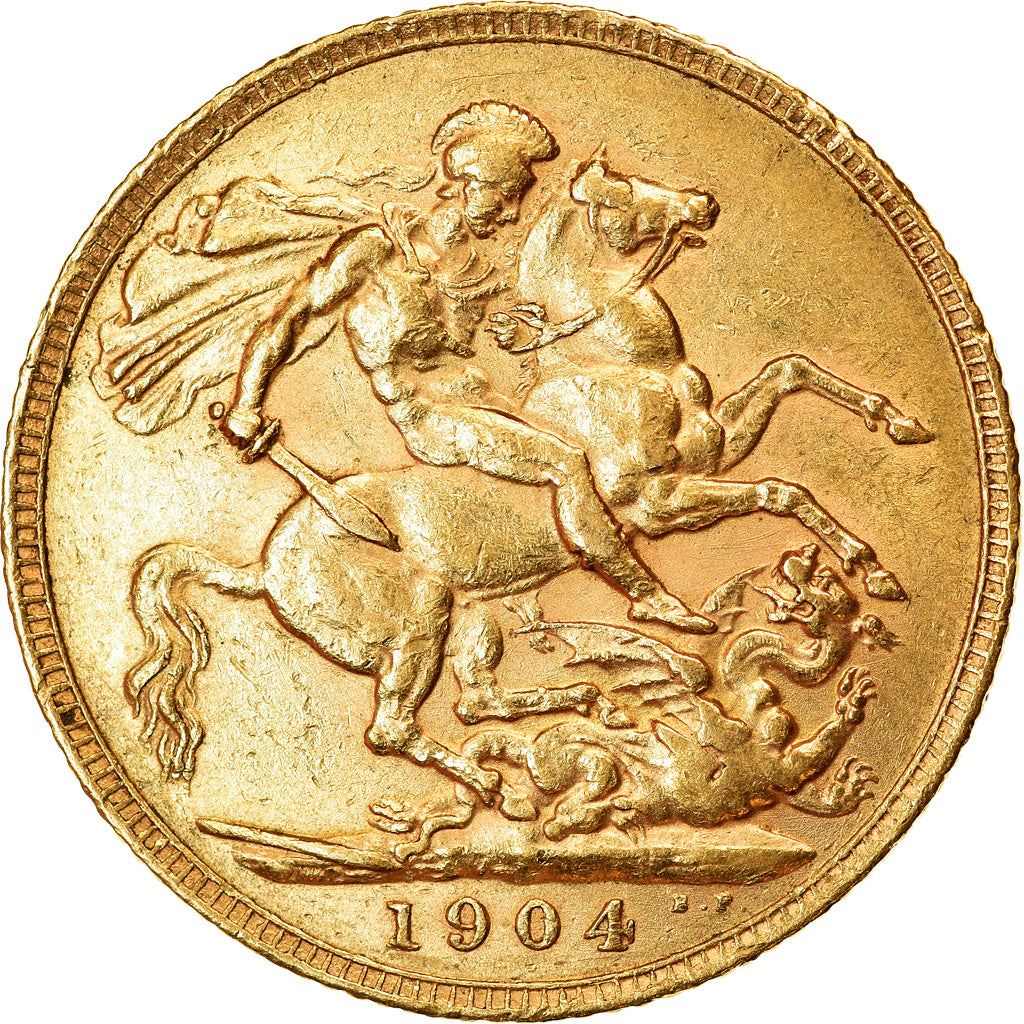 Monnaie, Grande-Bretagne, Edward VII, Sovereign, 1904, SUP, Or, KM:805