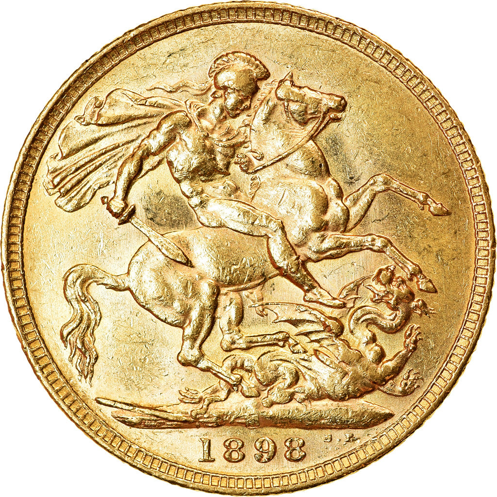 Monnaie, Grande-Bretagne, Victoria, Sovereign, 1898, SUP, Or, KM:785