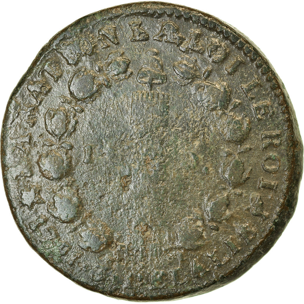 Coin, France, 12 deniers françois, 1791, Marseille, F(12-15), KM 600.11