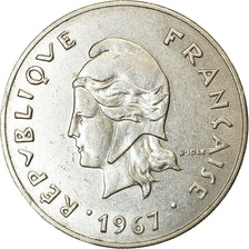 Coin, New Caledonia, 50 Francs, 1967, Paris, AU(50-53), Nickel, KM:7