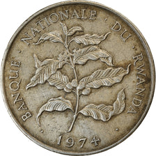 Coin, Rwanda, 10 Francs, 1974, British Royal Mint, EF(40-45), Copper-nickel