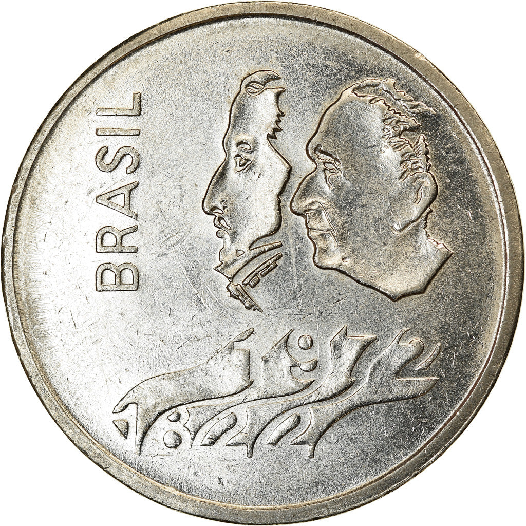 Coin, Brazil, Cruzeiro, 1972, AU(55-58), Nickel, KM:582
