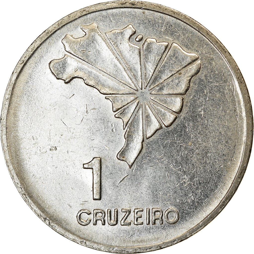 Coin, Brazil, Cruzeiro, 1972, AU(55-58), Nickel, KM:582