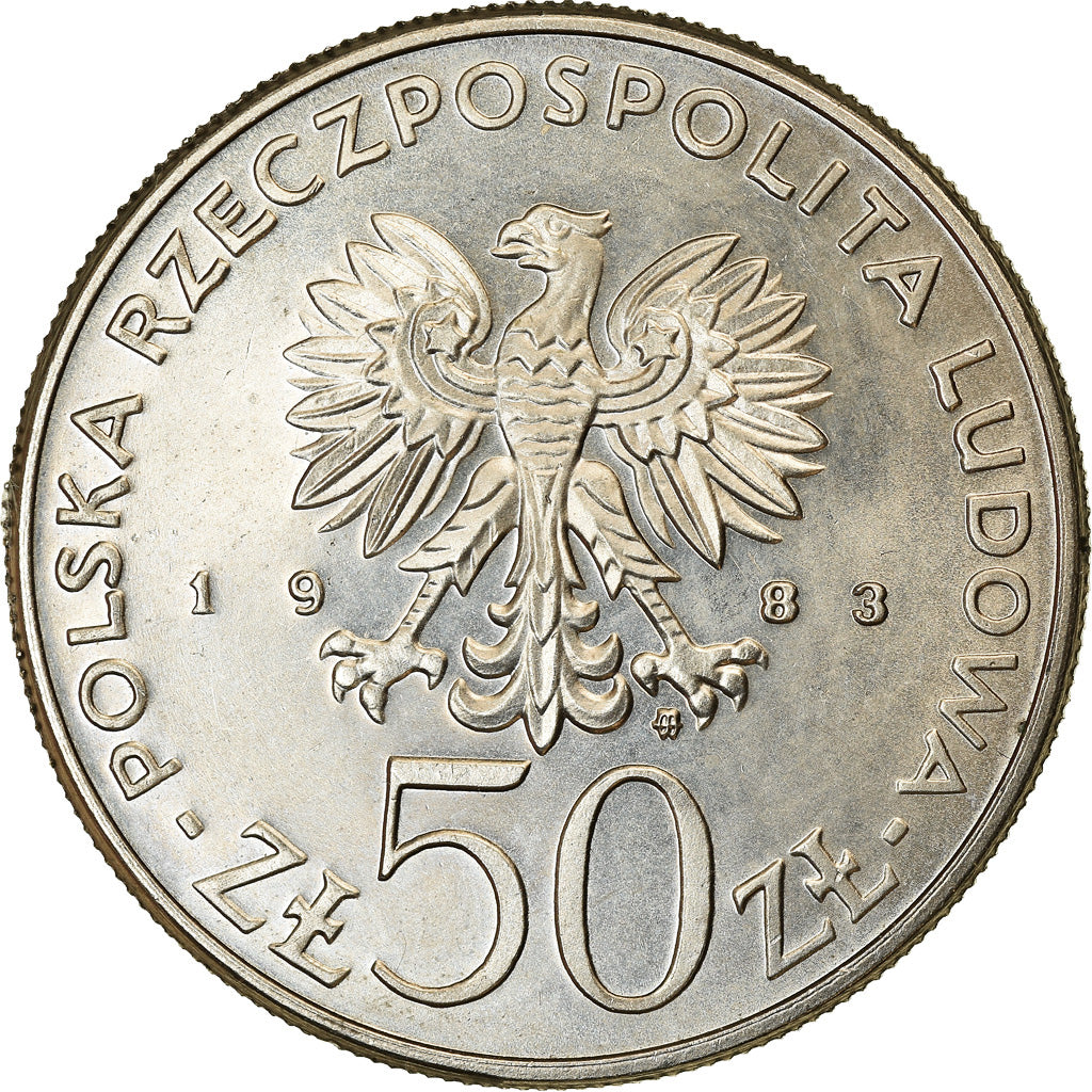 Münze, Polen, 50 Zlotych, 1983, Warsaw, VZ, Copper-nickel, KM:145