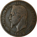 Moeda, França, Napoleon III, 5 Centimes, 1864, Strasbourg, VF(30-35)