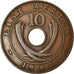 Moneta, AFRYKA WSCHODNIA, George VI, 10 Cents, 1941, EF(40-45), Bronze, KM:26.1