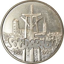 Monnaie, Pologne, 10000 Zlotych, 1990, Warsaw, SUP, Nickel plated steel, KM:217