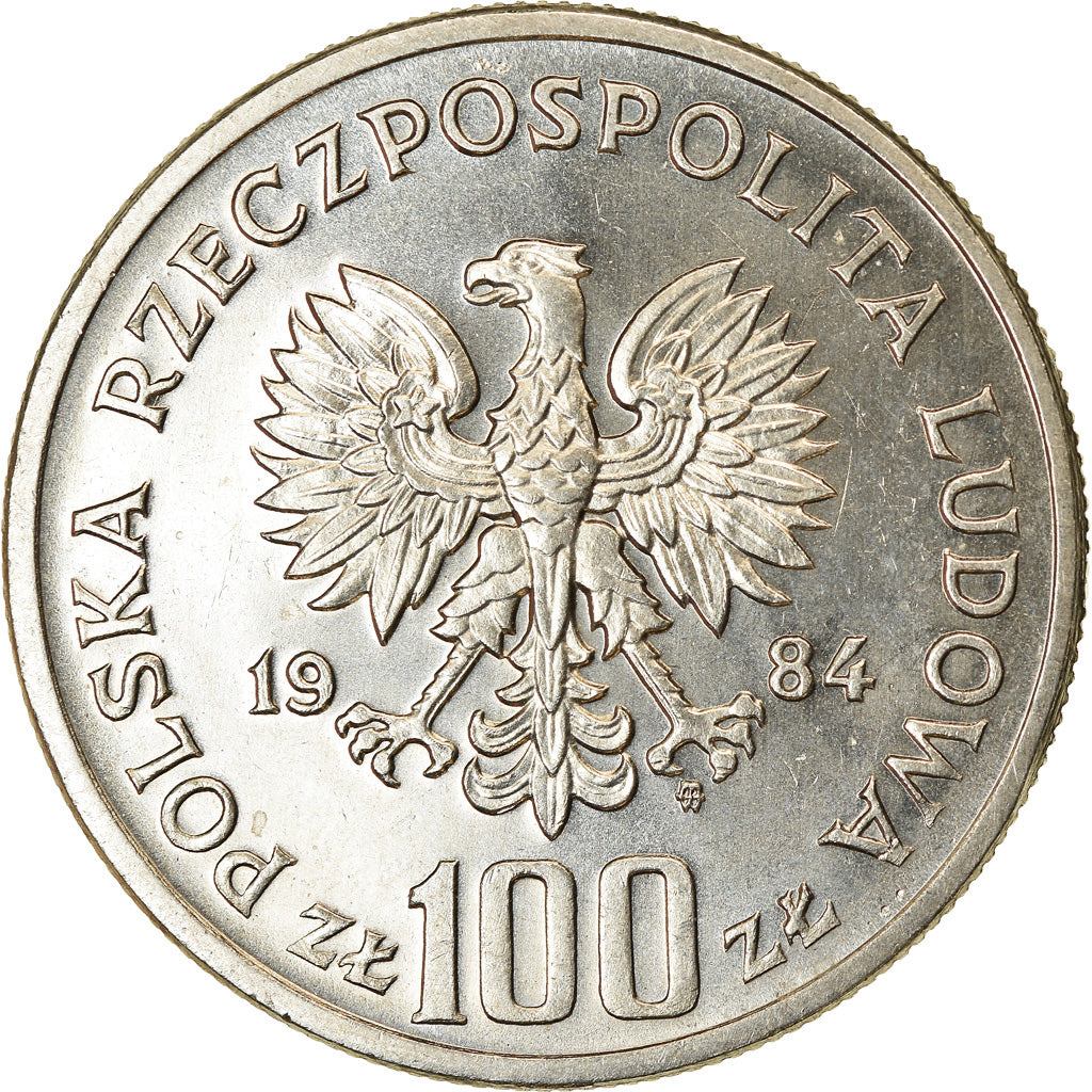 Moneta, Polonia, 100 Zlotych, 1984, Warsaw, SPL-, Rame-nichel, KM:151