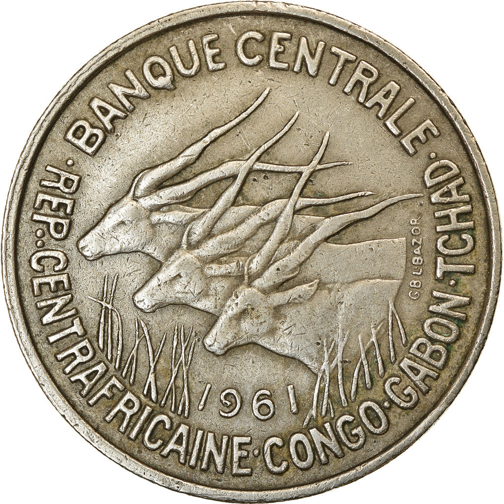 Coin, EQUATORIAL AFRICAN STATES, 50 Francs, 1961, Paris, EF(40-45)