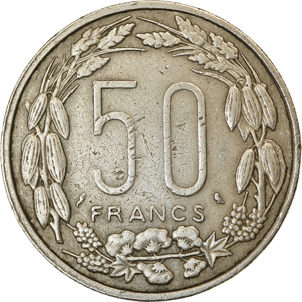 Coin, EQUATORIAL AFRICAN STATES, 50 Francs, 1961, Paris, EF(40-45)