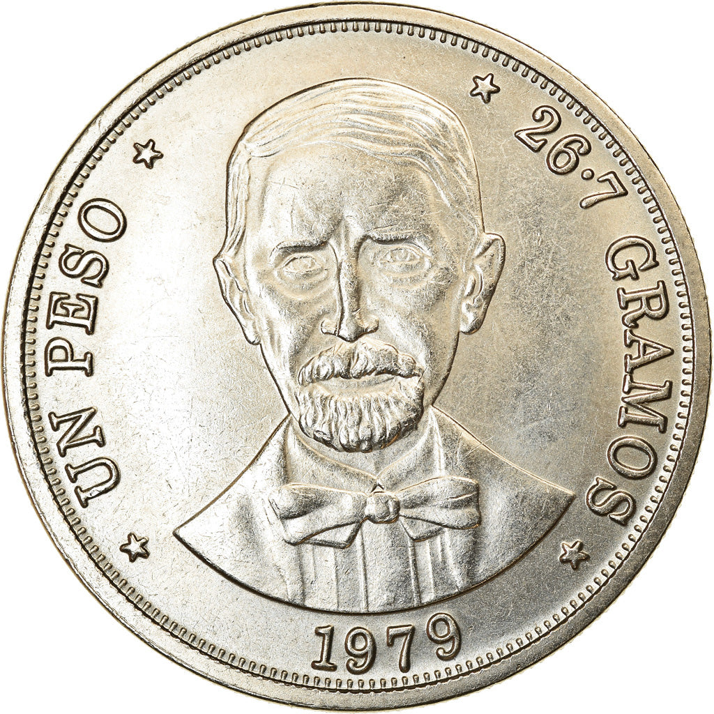 Coin, Dominican Republic, Peso, 1979, AU(55-58), Copper-nickel, KM:53