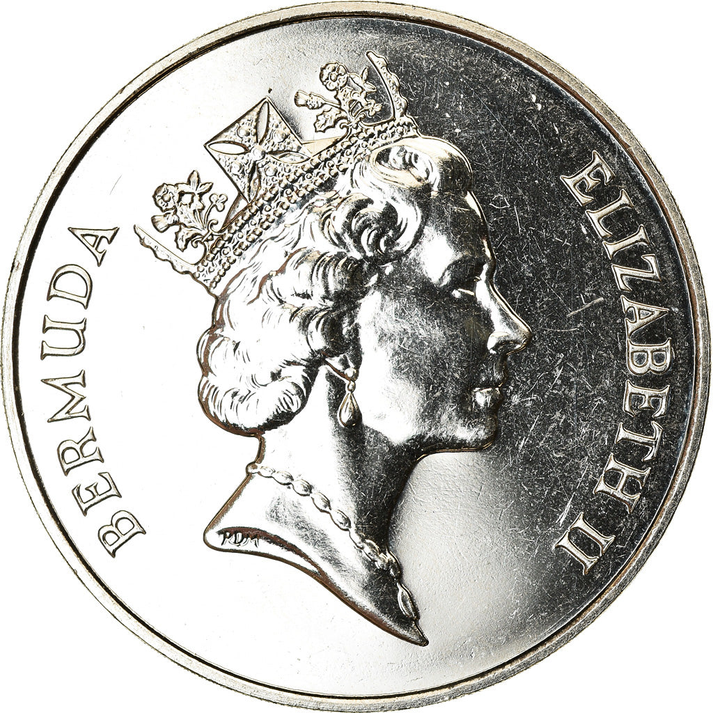Coin, Bermuda, Elizabeth II, Dollar, 1988, MS(63), Copper-nickel, KM:55
