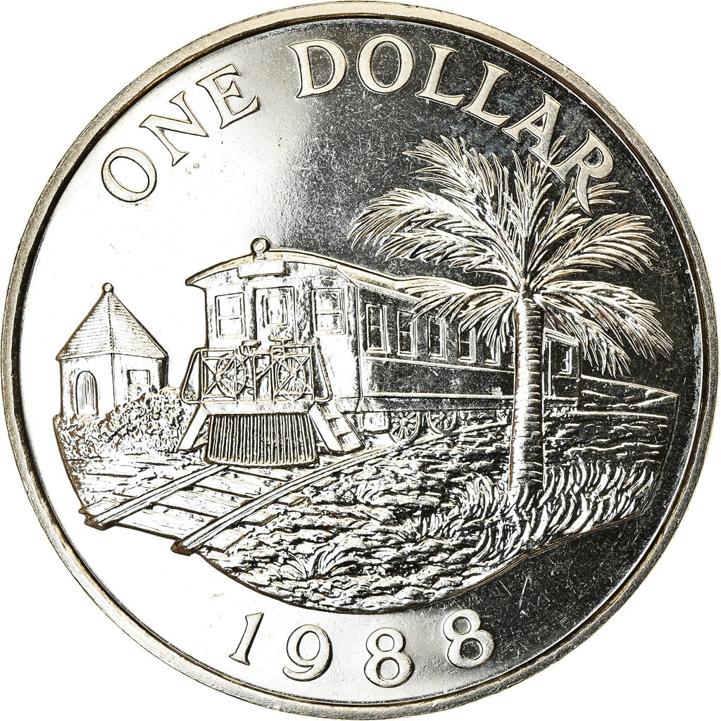 Coin, Bermuda, Elizabeth II, Dollar, 1988, MS(63), Copper-nickel, KM:55