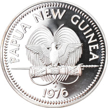 Coin, Papua New Guinea, 10 Kina, 1976, Franklin Mint, Proof, MS(65-70), Silver