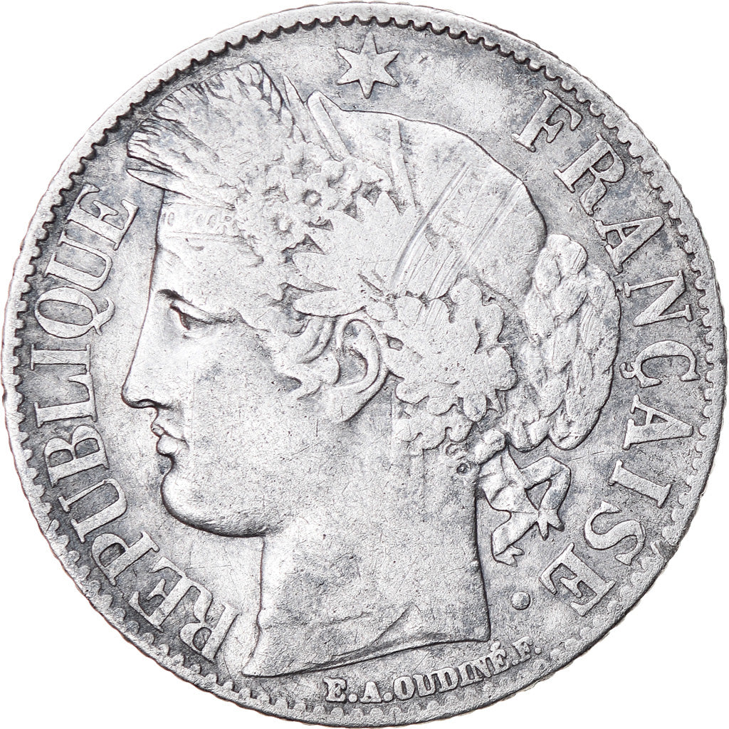 Coin, France, Cérès, Franc, 1887, Paris, VF(30-35), Silver, KM:822.1