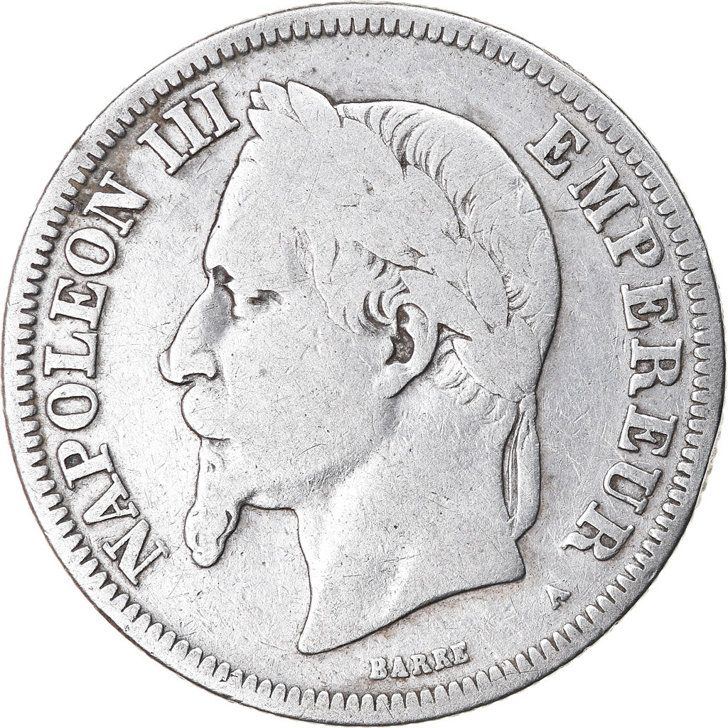 Münze, Frankreich, Napoleon III, 2 Francs, 1869, Paris, S