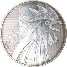 France, 10 Euro, 2014, Coq, AU(55-58), Silver, Gadoury:EU656
