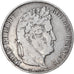 Moneta, Francia, Louis-Philippe, 5 Francs, 1845, Strasbourg, MB+, Argento
