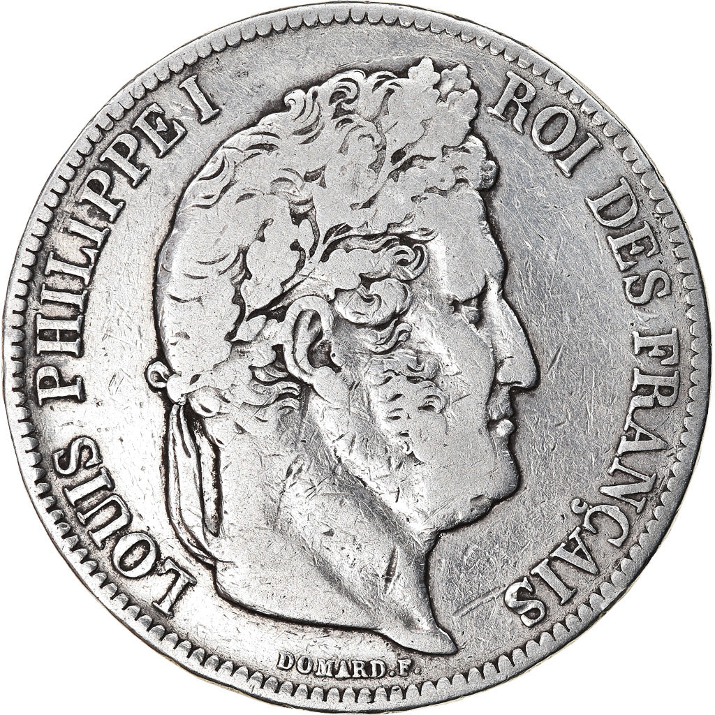Münze, Frankreich, Louis-Philippe, 5 Francs, 1841, Bordeaux, S+, Silber