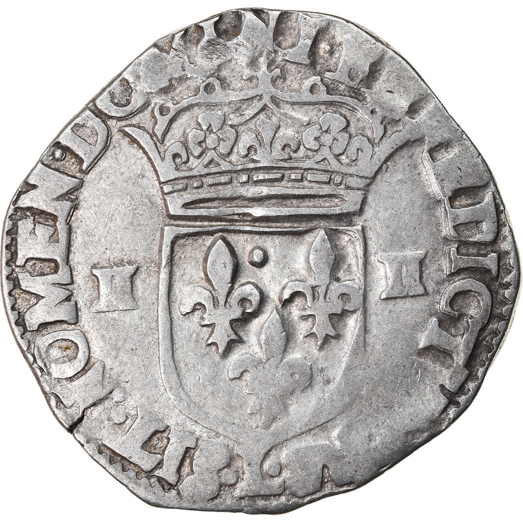 Moneta, Francia, Louis XIII, 1/4 Écu à la croix,1627, Bayonne, MB+