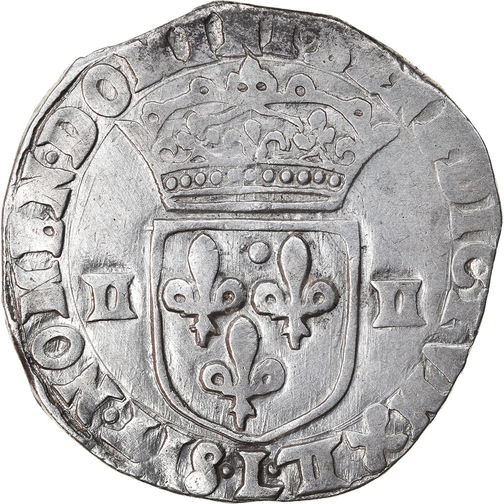 Münze, Frankreich, Louis XIII, 1/4 Écu à la croix, 1616, Bayonne, S+