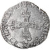 Moneda, Francia, Louis XIII, 1/4 Écu à la croix, 1615, Nantes, BC+
