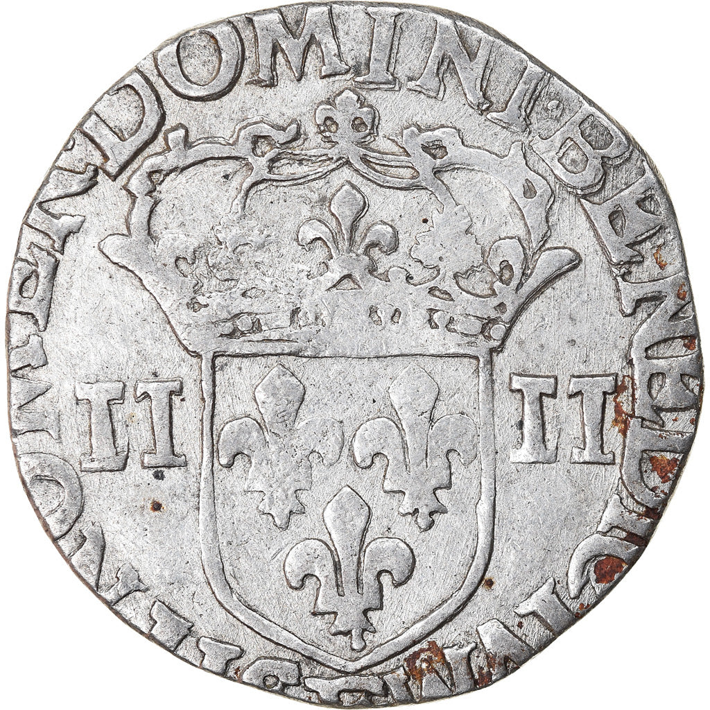 Coin, France, Louis XIII, 1/4 Écu à la croix, 1615, Angers, VF(30-35)