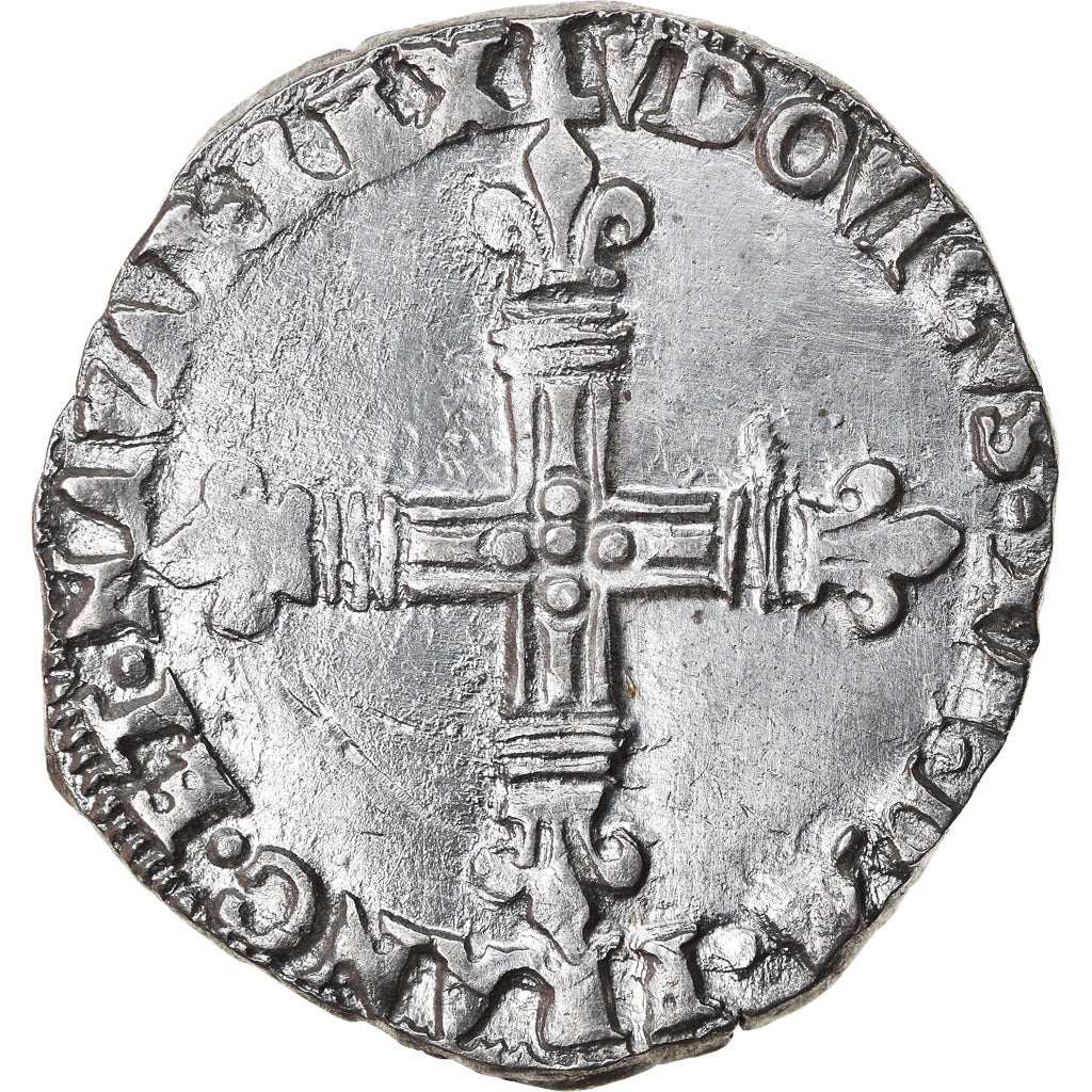 Munten, Frankrijk, Louis XIII, 1/4 Écu de Navarre, 1618, Saint Palais, ZF