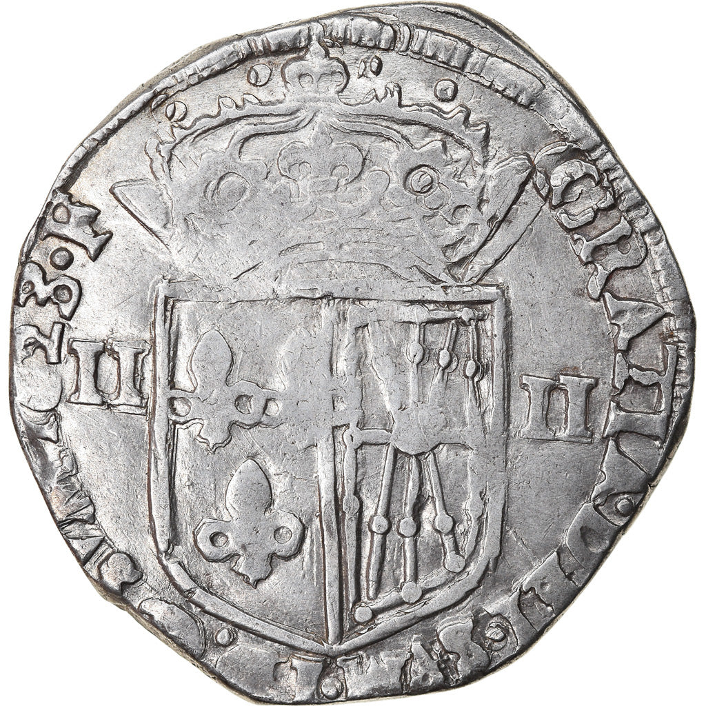 Moneta, Francja, Louis XIII, 1/4 Écu de Navarre, 1/4 Ecu, 1623, Saint Palais