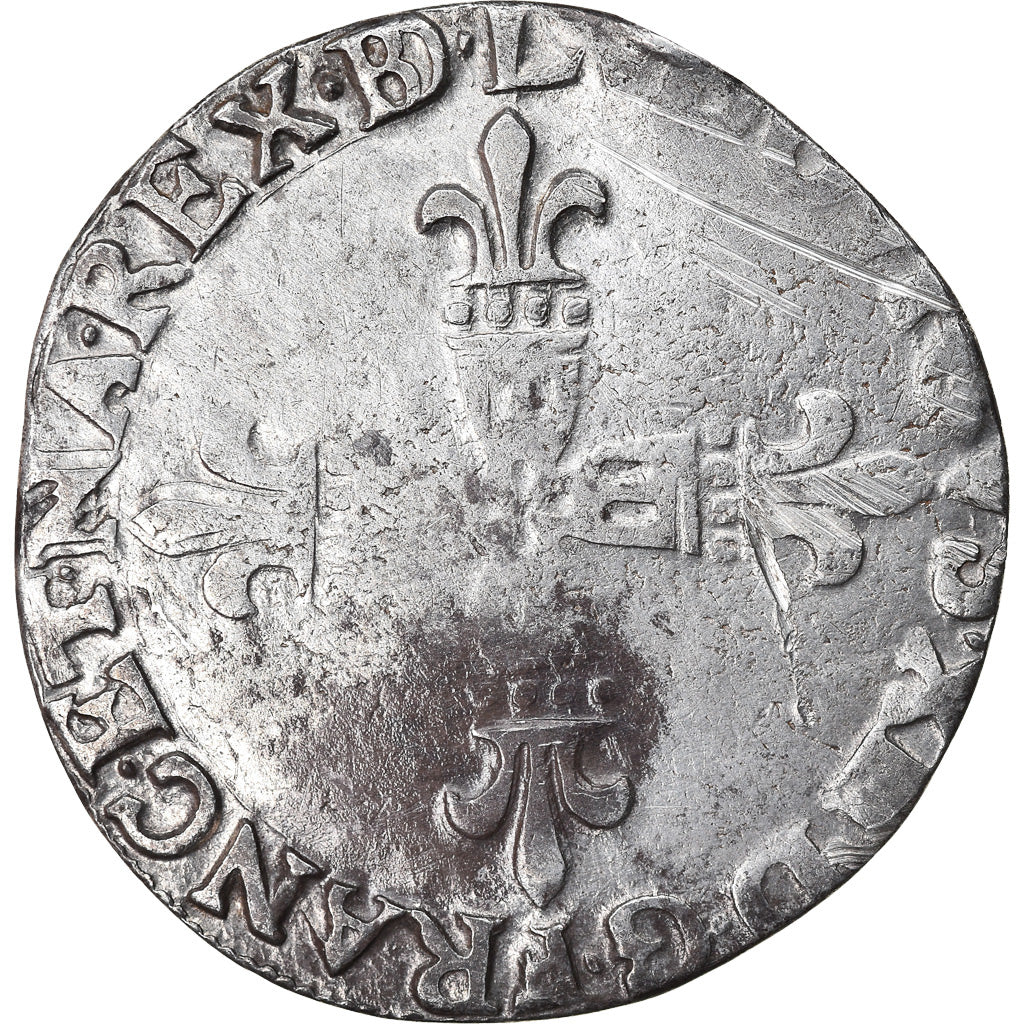 Coin, France, Louis XIII, 1/4 Écu de Béarn, 1619, Pau, VF(20-25)