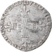 Moneda, Francia, Louis XIII, 1/4 Écu de Béarn, 1611, Morlaas, BC+