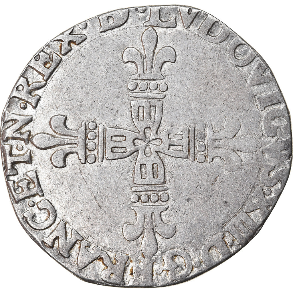 Moneta, Francja, Louis XIII, 1/4 Écu de Béarn, 1/4 Ecu, 1622, Pau, VF(30-35)