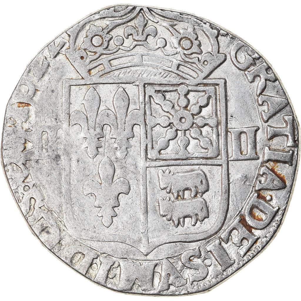 Moneta, Francja, Louis XIII, 1/4 Écu de Béarn, 1/4 Ecu, 1622, Pau, VF(30-35)