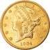 Moneta, Stati Uniti, Liberty Head, $20, 1904, Philadelphia, SPL-, KM 74.3