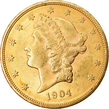 Coin, United States, Liberty Head, $20, 1904, Philadelphia, EF(40-45)
