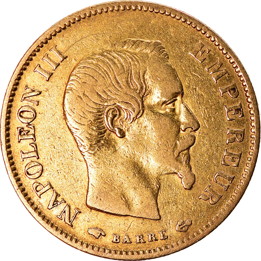 Coin, France, Napoleon III, 10 Francs, 1858, Paris, VF(30-35)